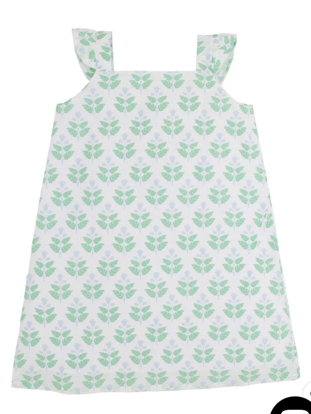 NWT Beaufort Bonnet Angel Donna Dress Hanover Hand Block White Green Blue 2T